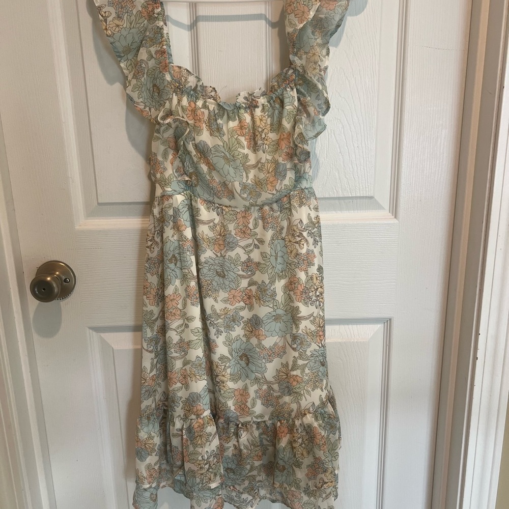 Floral Ruffle Dress